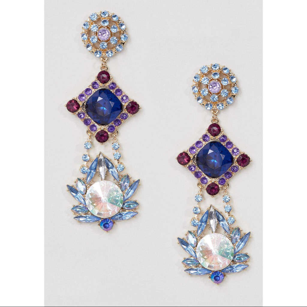 Asos Statement Mermaid Stone Earrings 30$